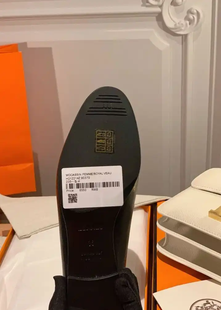 hype Hermes Leather Shoes