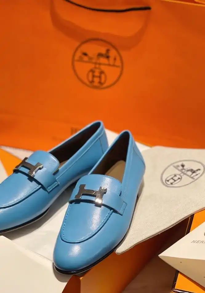 hype Hermes Leather Shoes