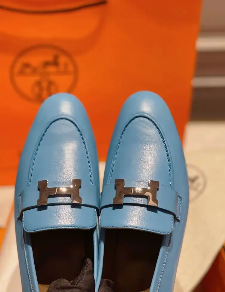 hype Hermes Leather Shoes