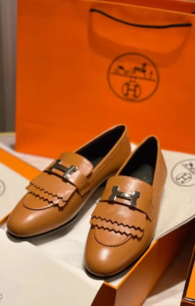 hype Hermes Leather Shoes