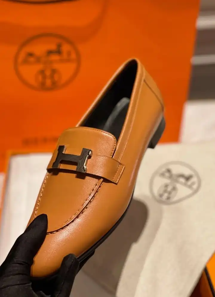 hype Hermes Leather Shoes