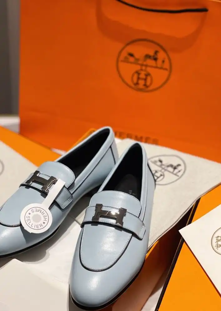 hype Hermes Leather Shoes