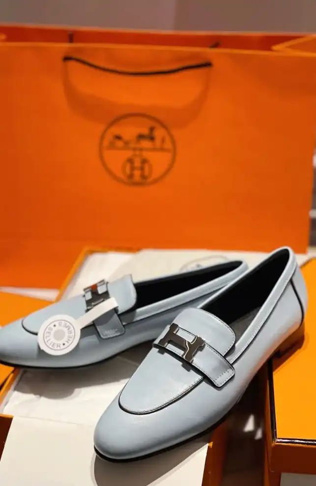 hype Hermes Leather Shoes