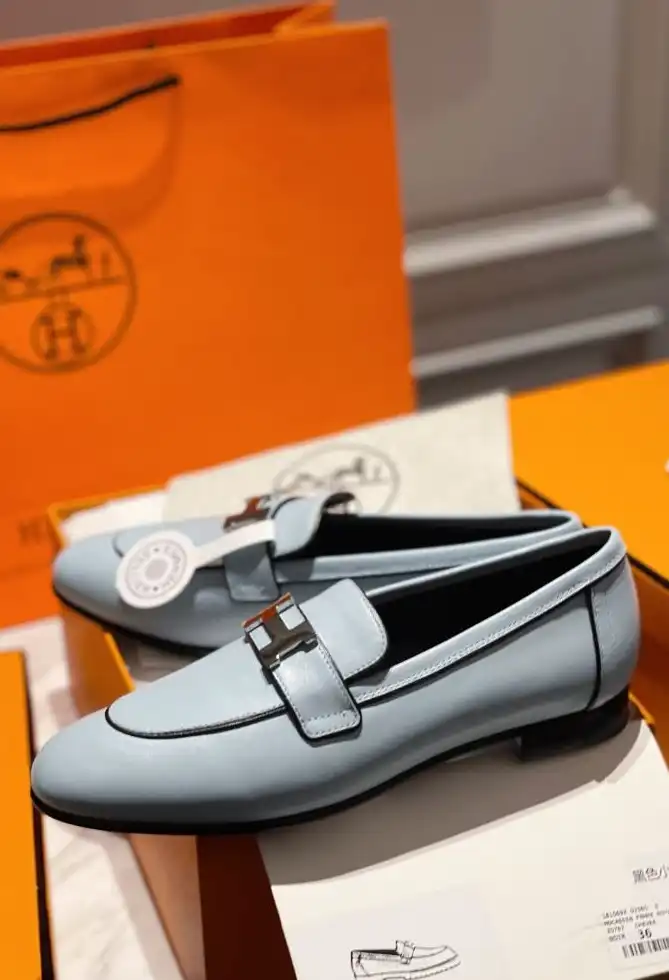 hype Hermes Leather Shoes