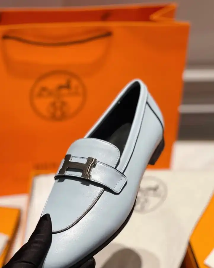 hype Hermes Leather Shoes