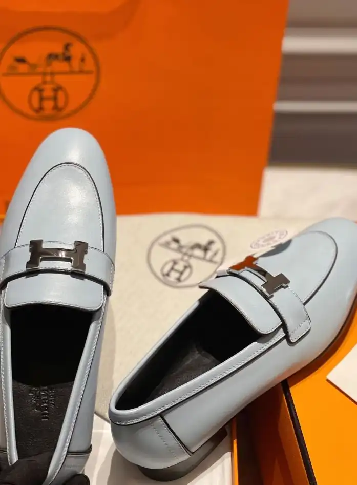 hype Hermes Leather Shoes