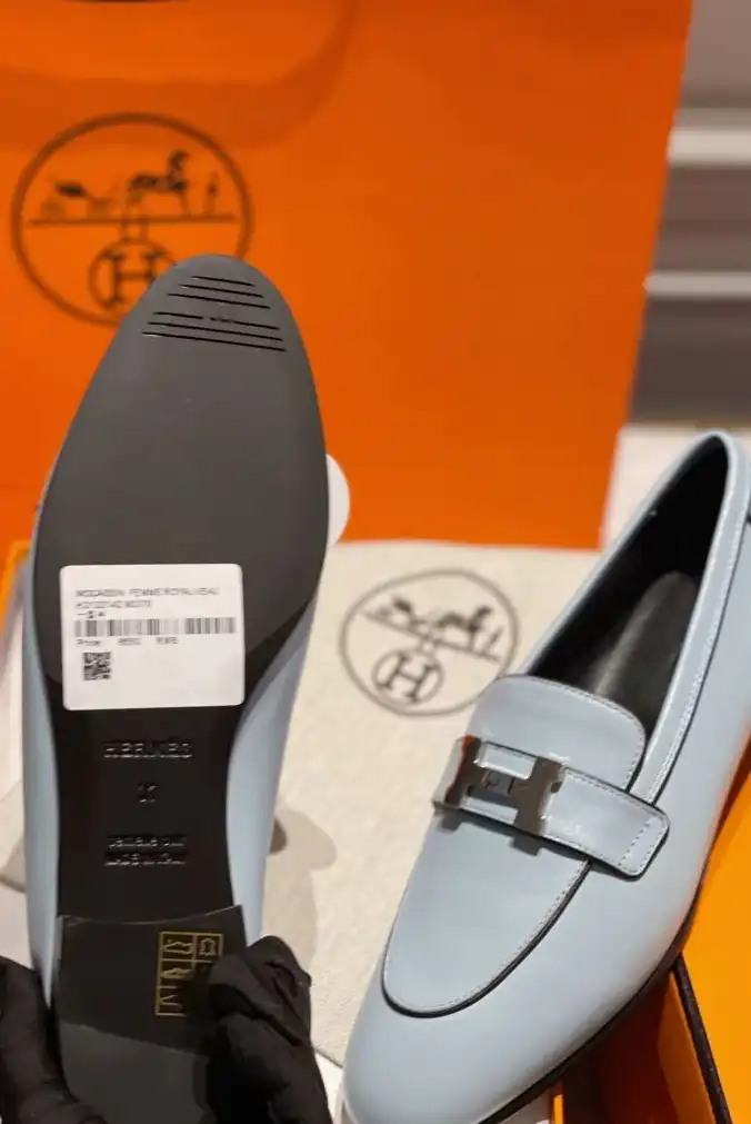 hype Hermes Leather Shoes