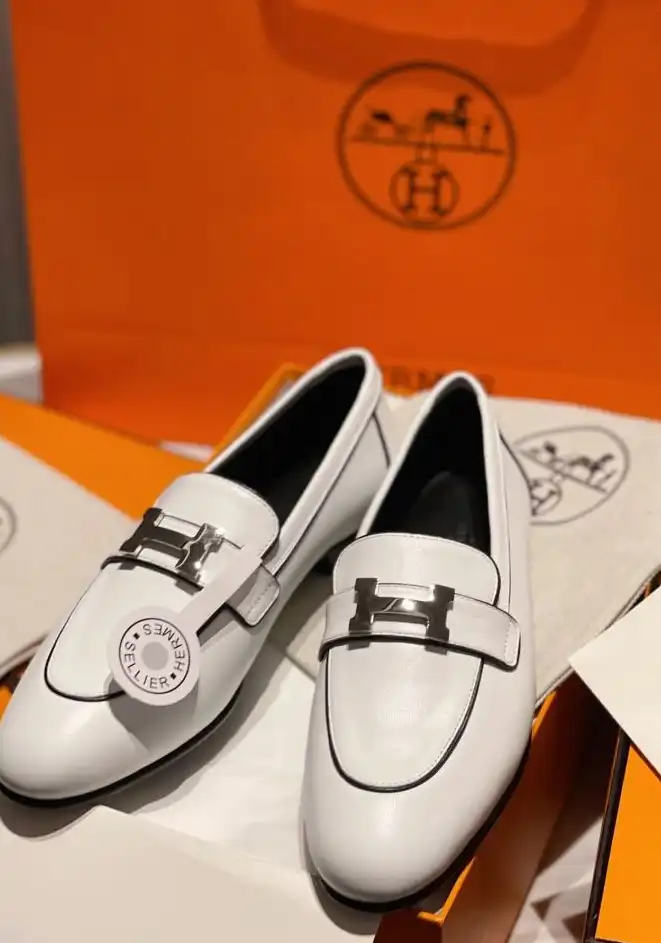 hype Hermes Leather Shoes