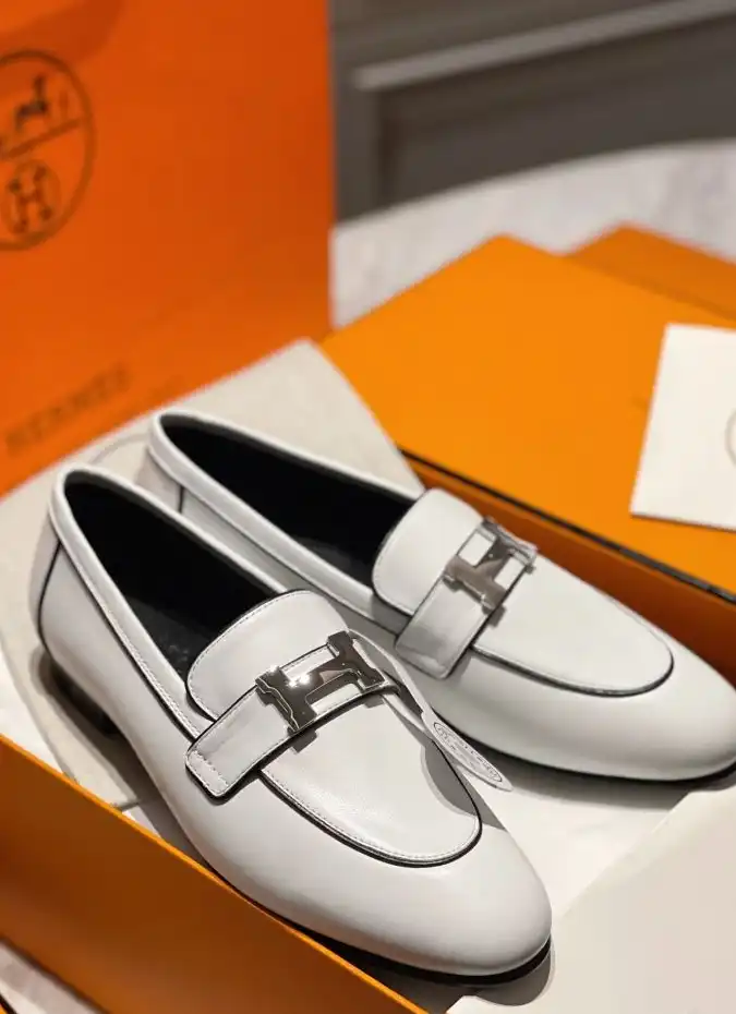 hype Hermes Leather Shoes