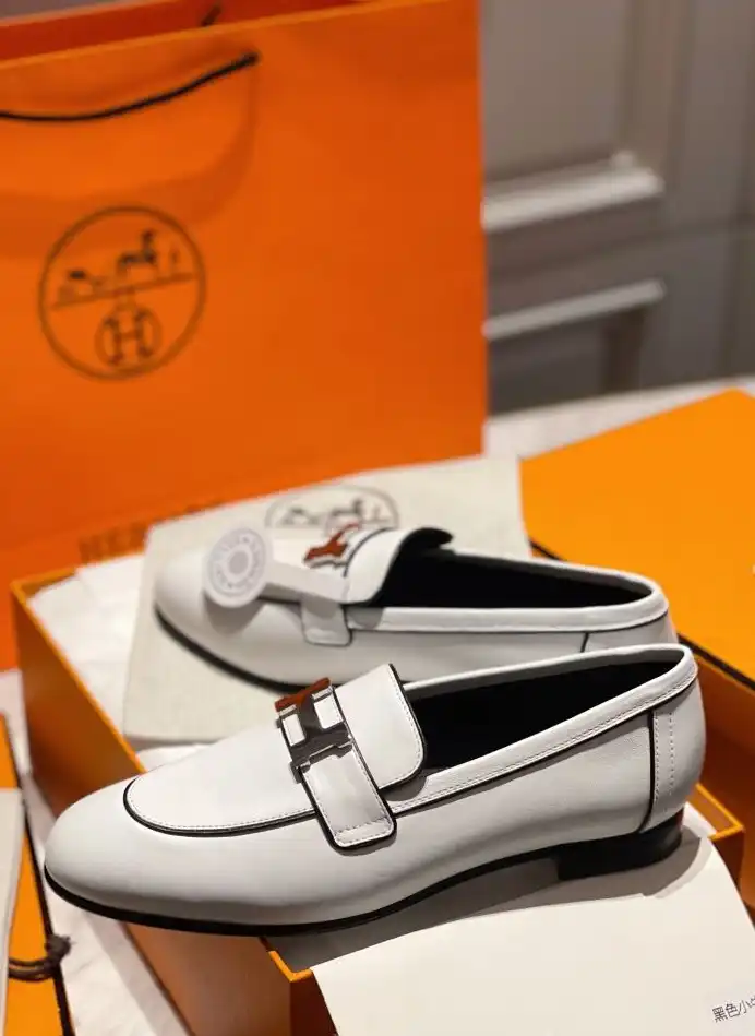 hype Hermes Leather Shoes