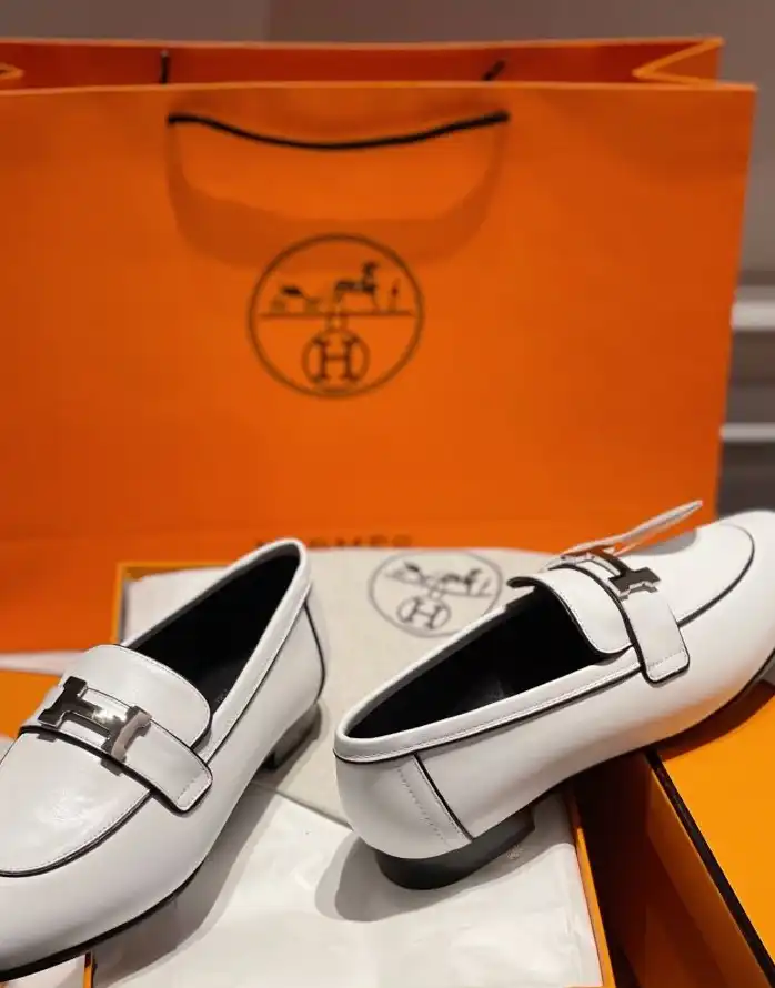 hype Hermes Leather Shoes