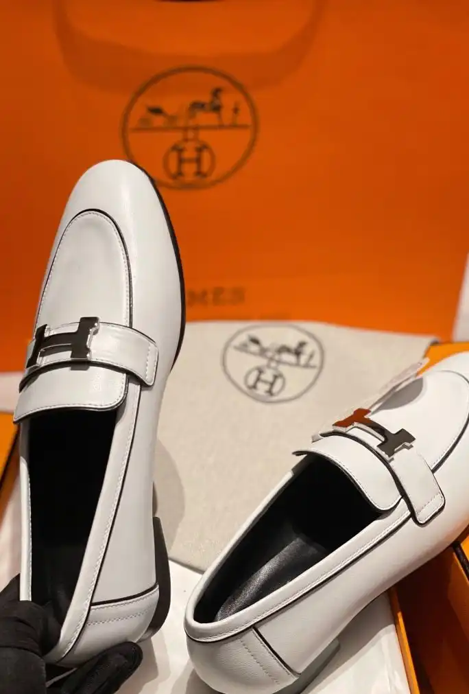 hype Hermes Leather Shoes