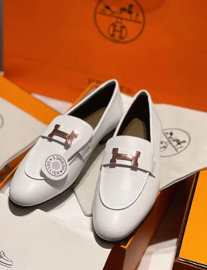 hype Hermes Leather Shoes