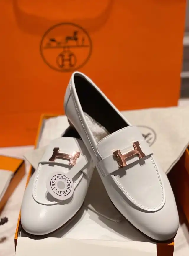 hype Hermes Leather Shoes