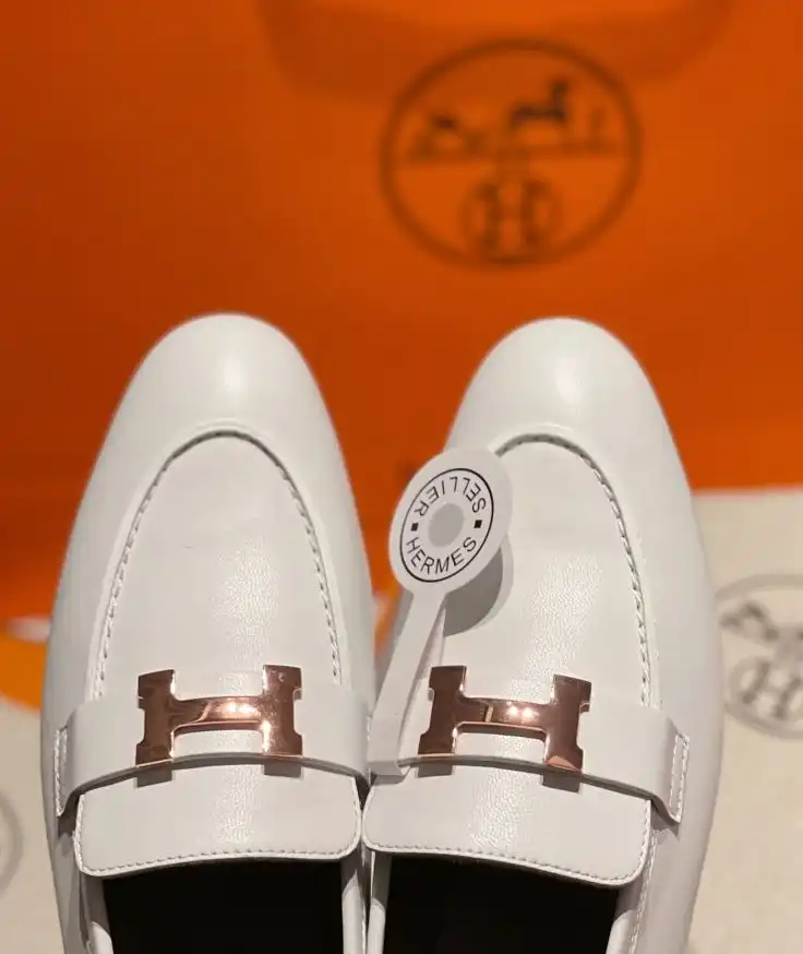 hype Hermes Leather Shoes