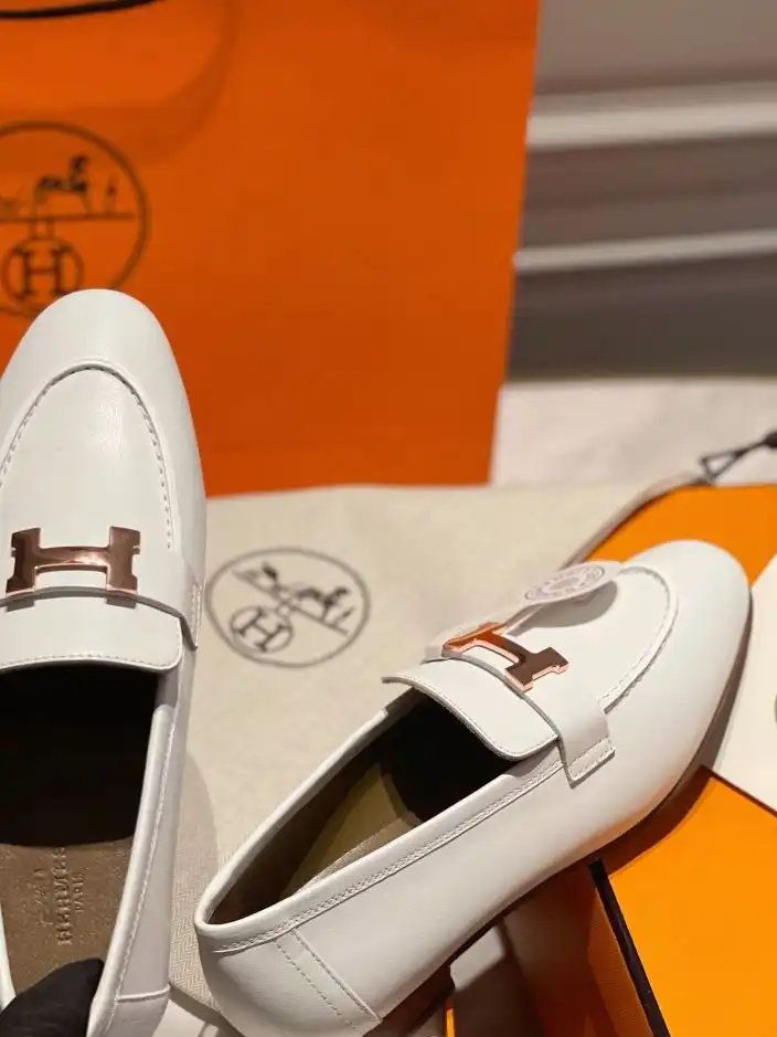 hype Hermes Leather Shoes