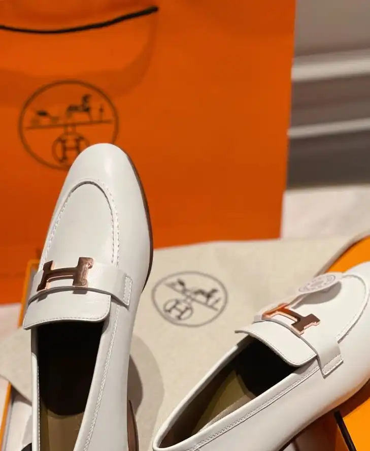 hype Hermes Leather Shoes