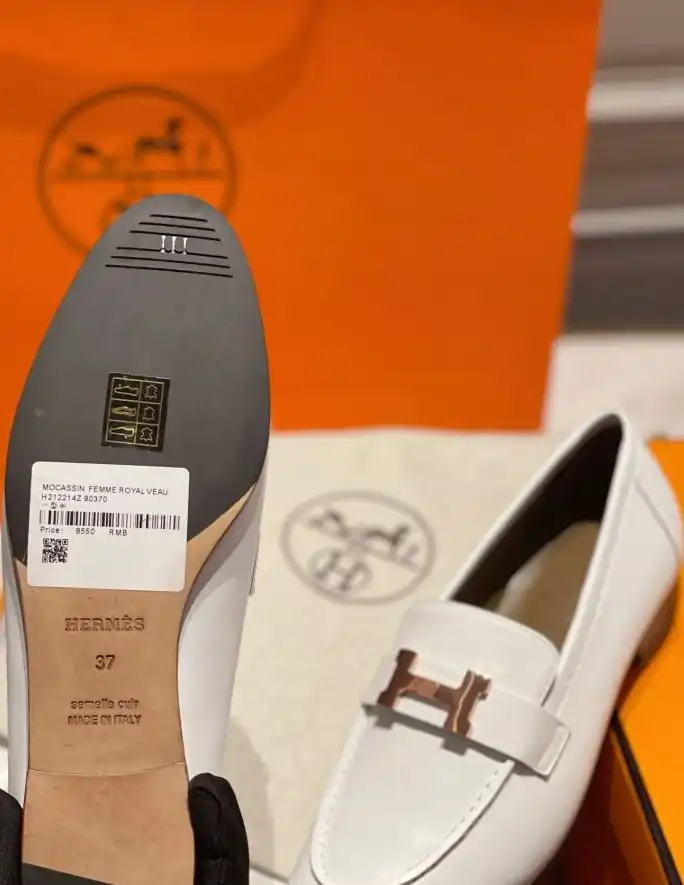 hype Hermes Leather Shoes