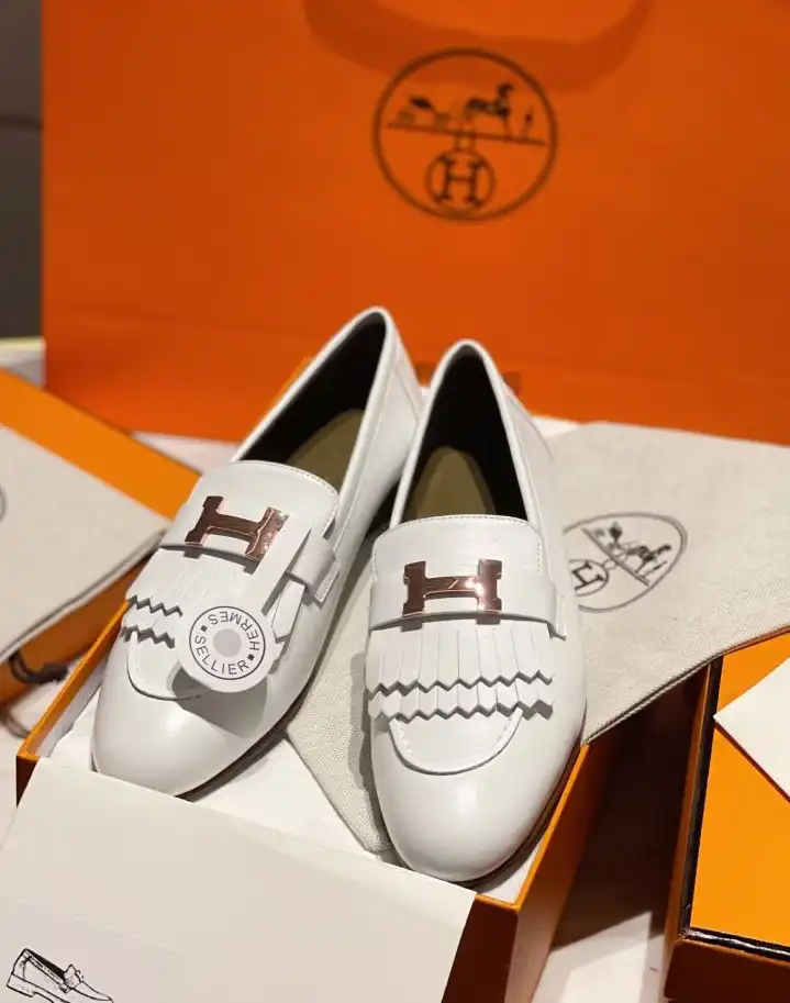 hype Hermes Leather Shoes