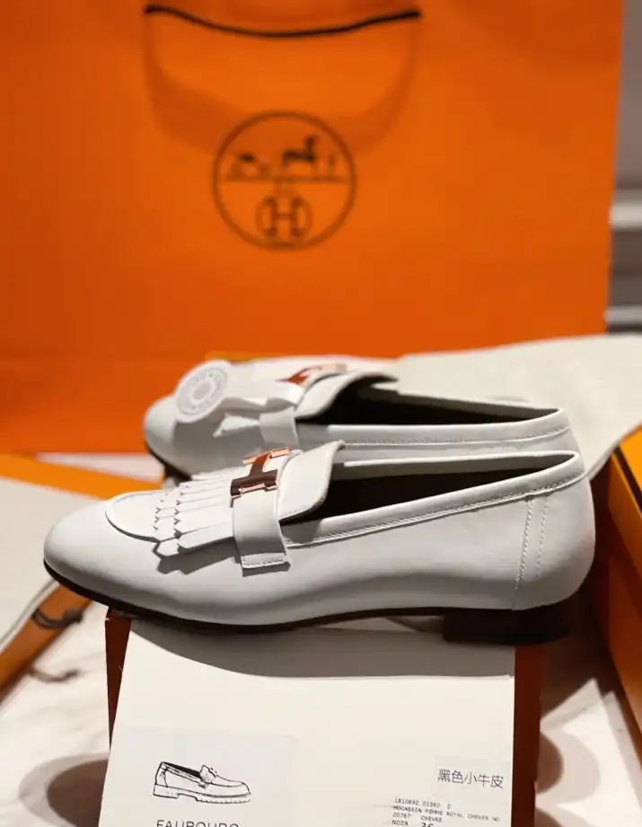 hype Hermes Leather Shoes