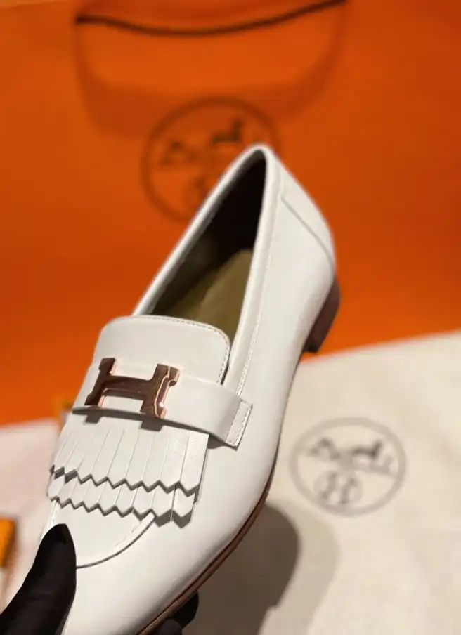 hype Hermes Leather Shoes