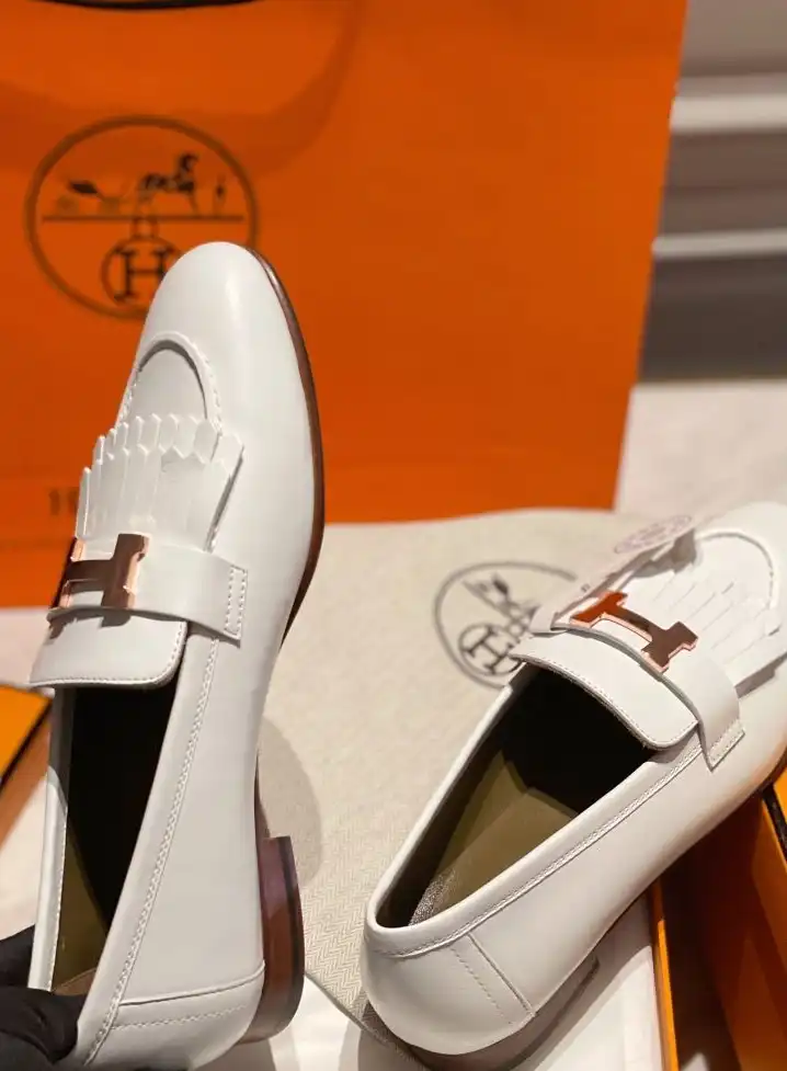 hype Hermes Leather Shoes