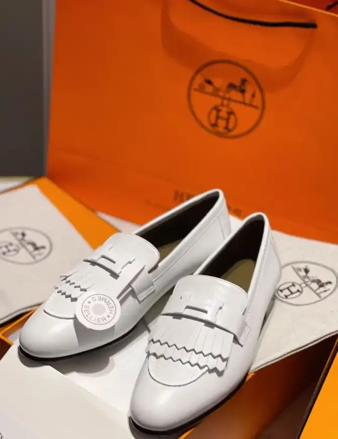 hype Hermes Leather Shoes