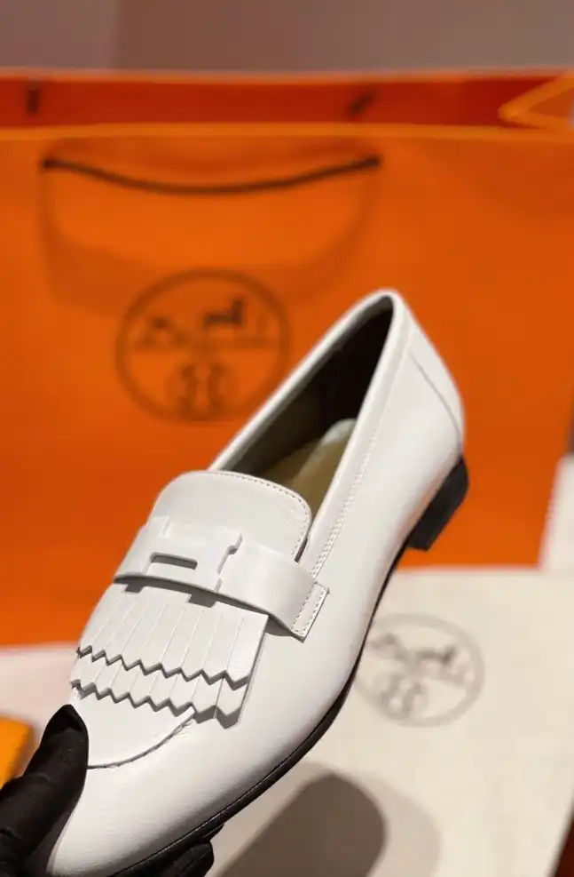 hype Hermes Leather Shoes