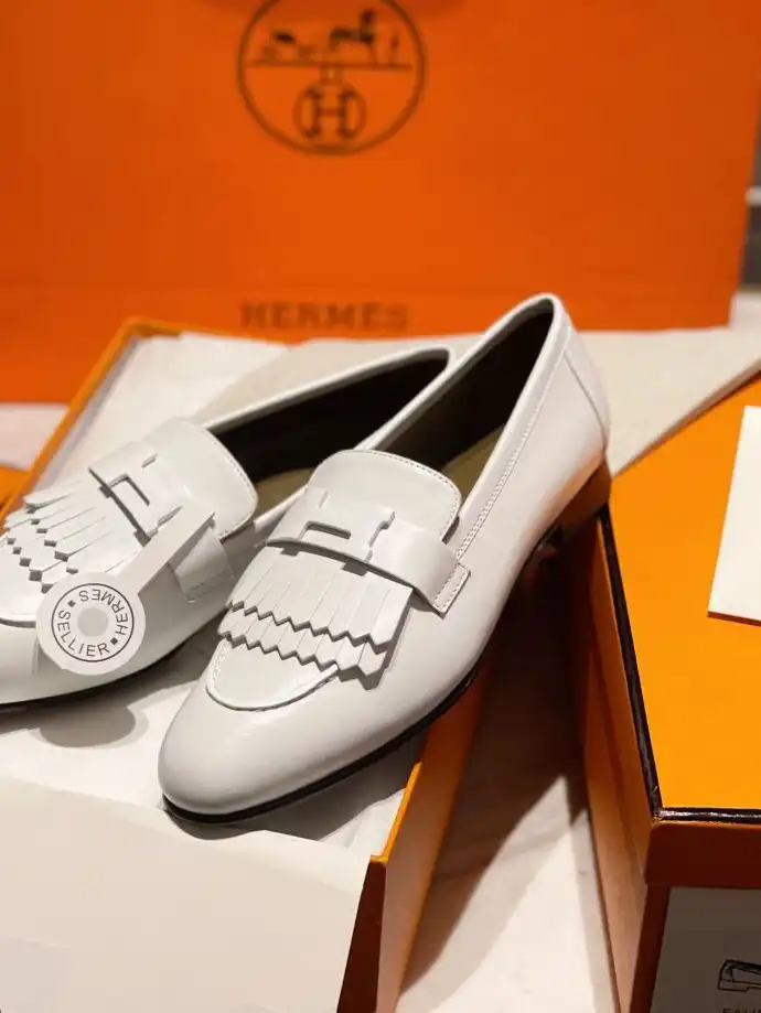 hype Hermes Leather Shoes