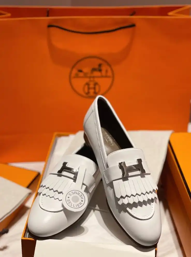 hype Hermes Leather Shoes