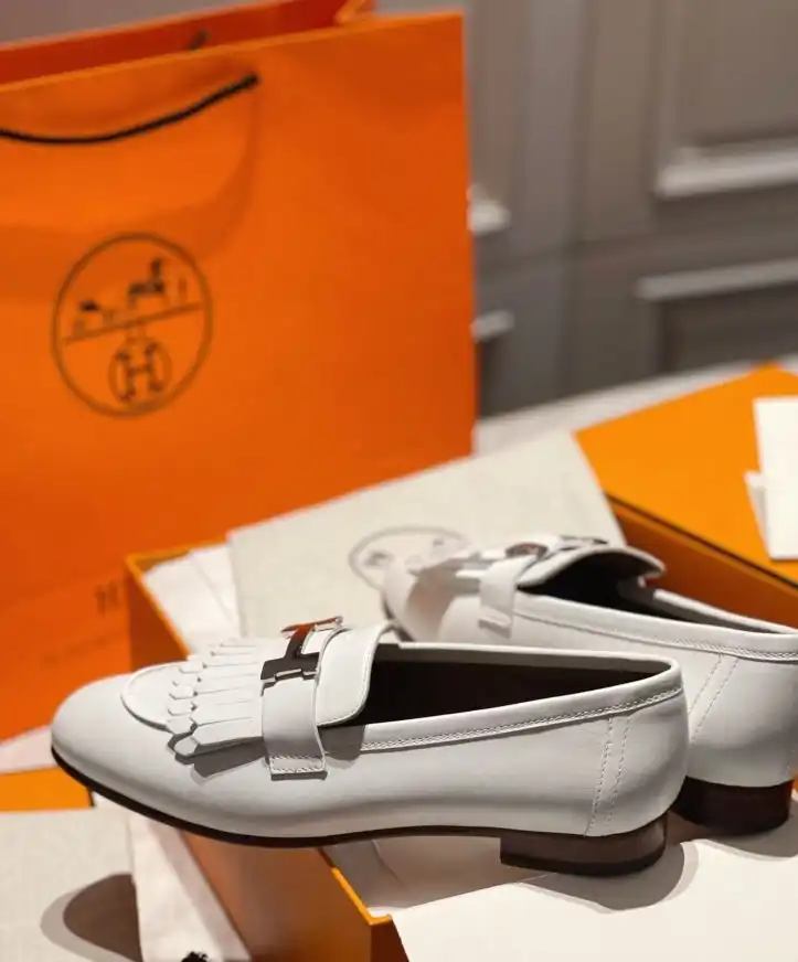 hype Hermes Leather Shoes