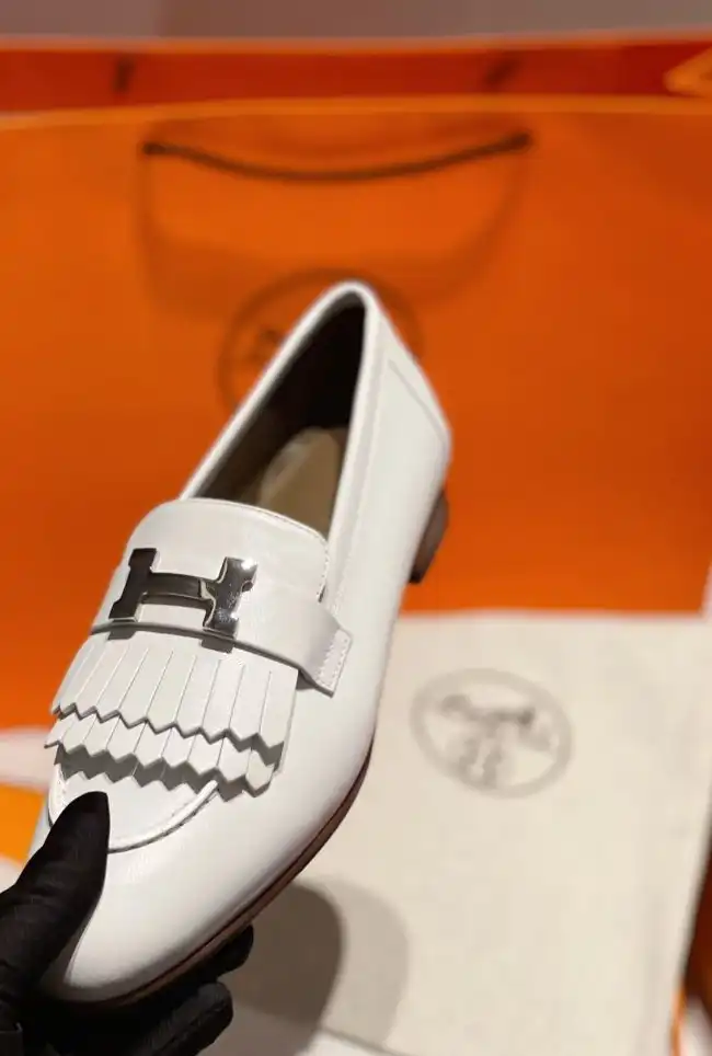 hype Hermes Leather Shoes