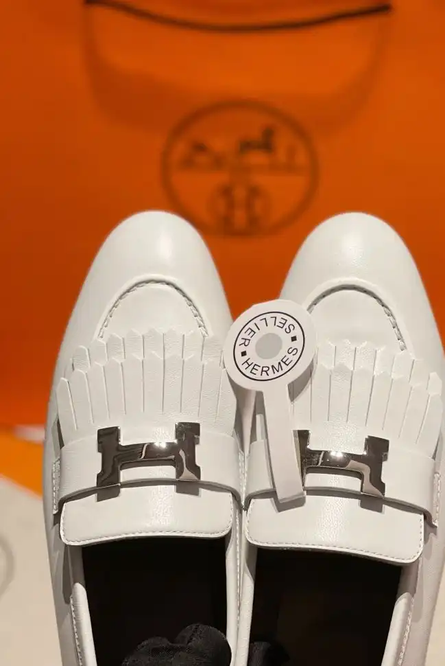 hype Hermes Leather Shoes