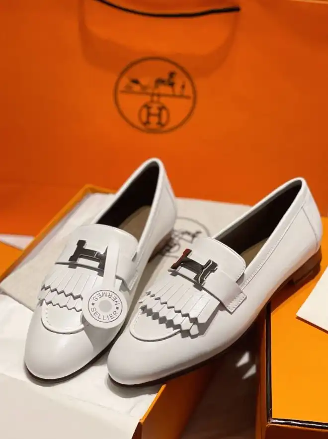 hype Hermes Leather Shoes