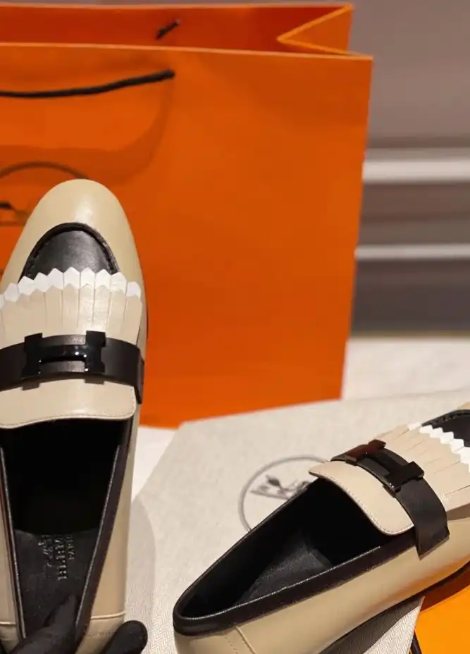 hype Hermes Leather Shoes