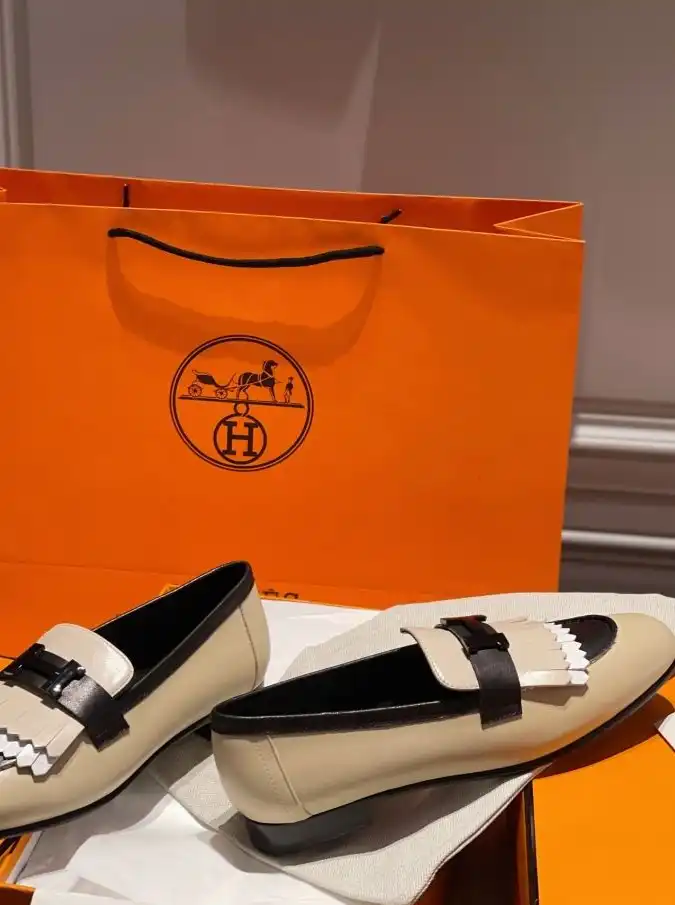 hype Hermes Leather Shoes