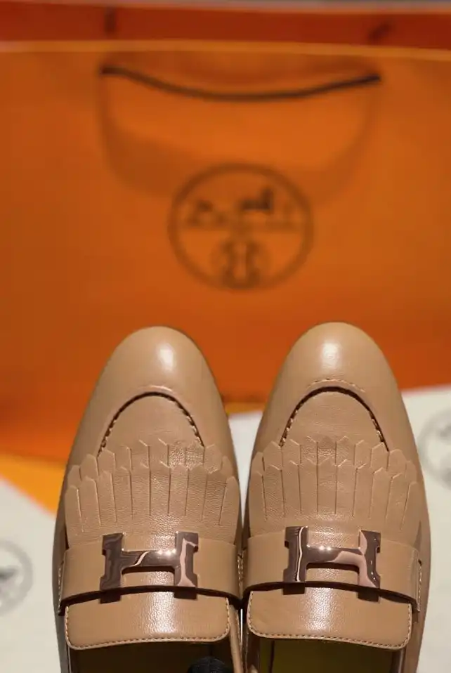 hype Hermes Leather Shoes