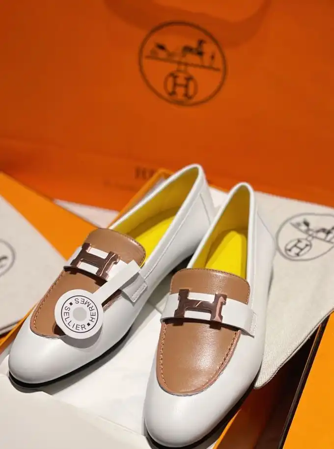 hype Hermes Leather Shoes