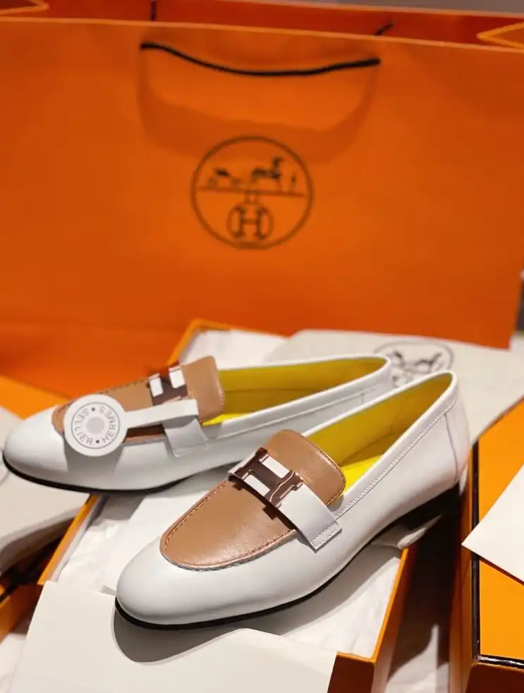 hype Hermes Leather Shoes