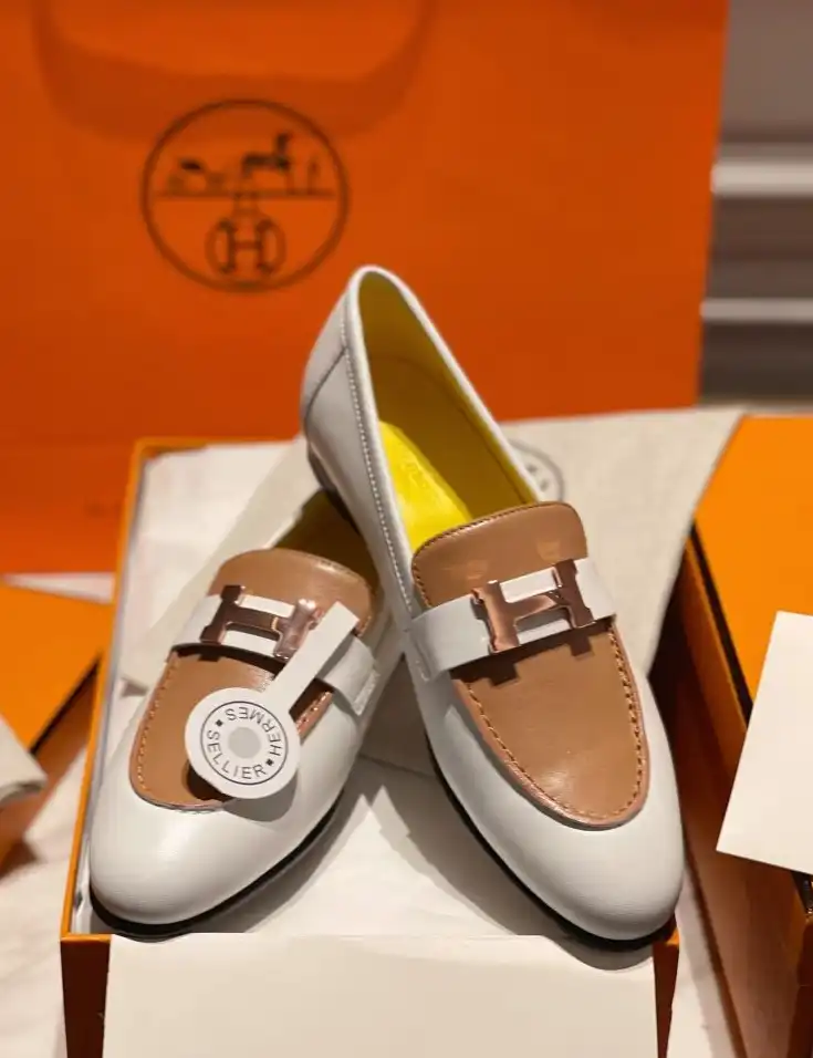 hype Hermes Leather Shoes