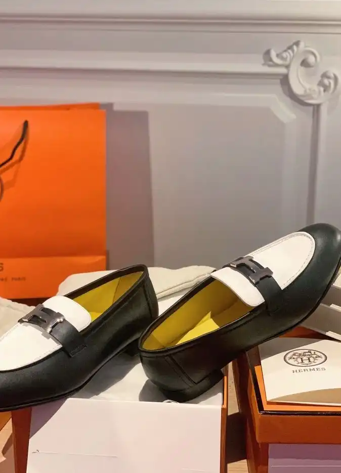 hype Hermes Leather Shoes