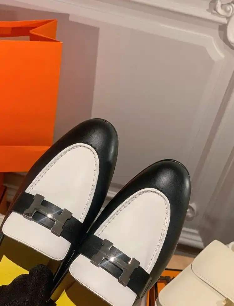 hype Hermes Leather Shoes