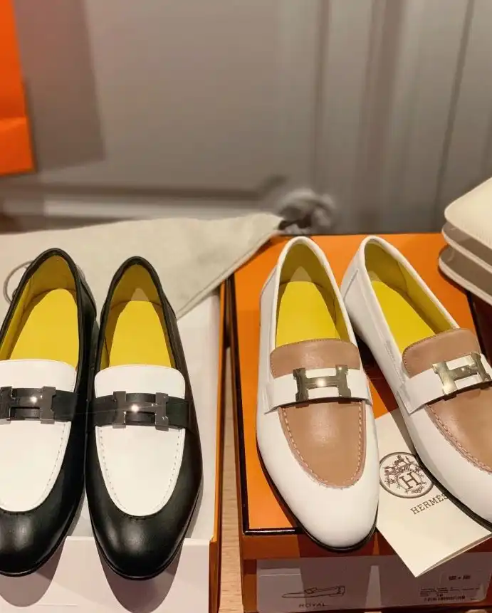 hype Hermes Leather Shoes