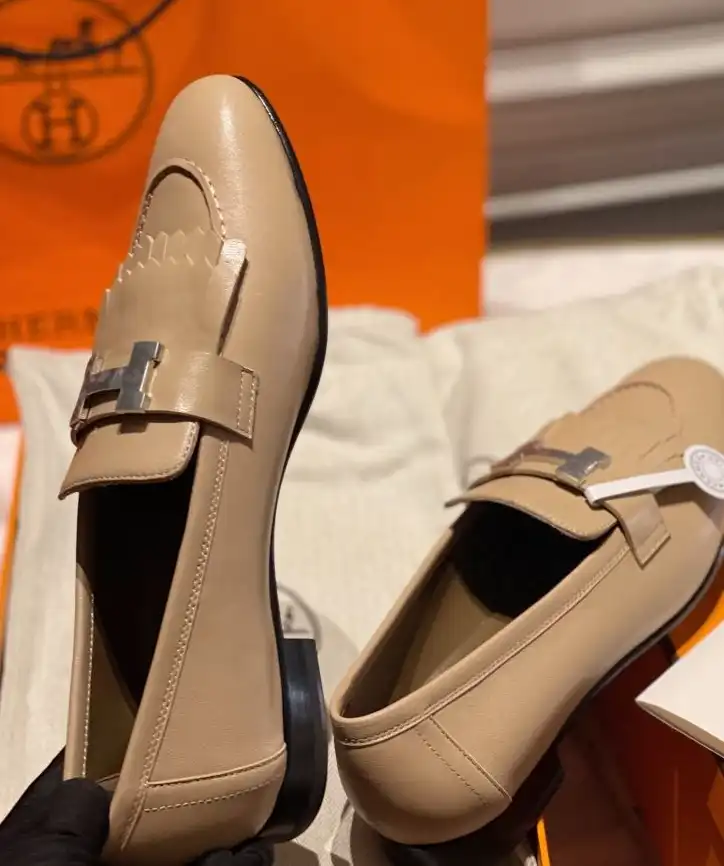 hype Hermes Leather Shoes