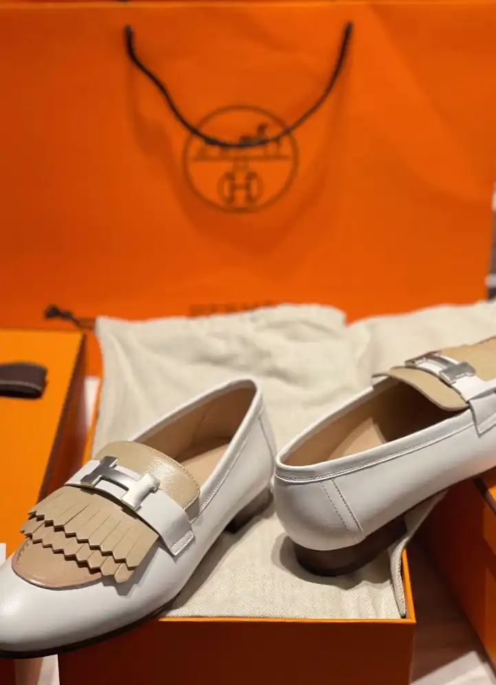 hype Hermes Leather Shoes