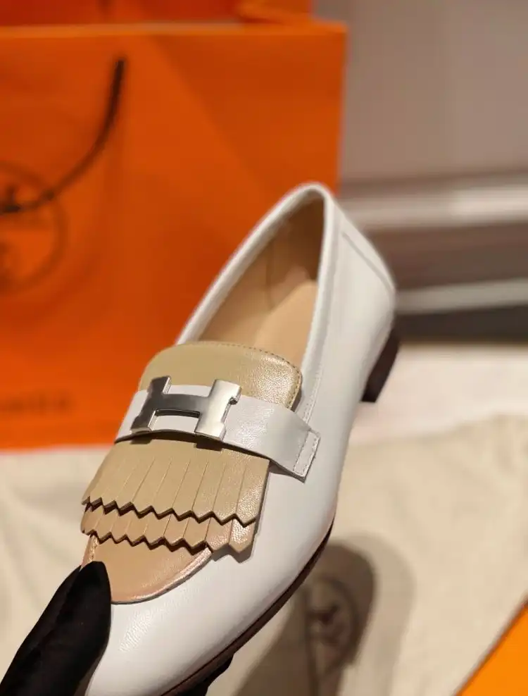 hype Hermes Leather Shoes