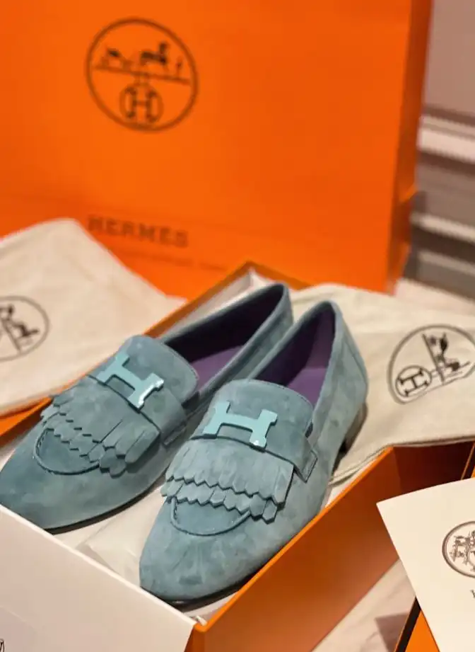 hype Hermes Leather Shoes