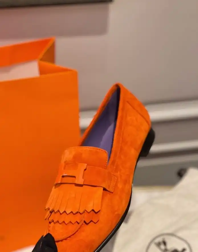 hype Hermes Leather Shoes