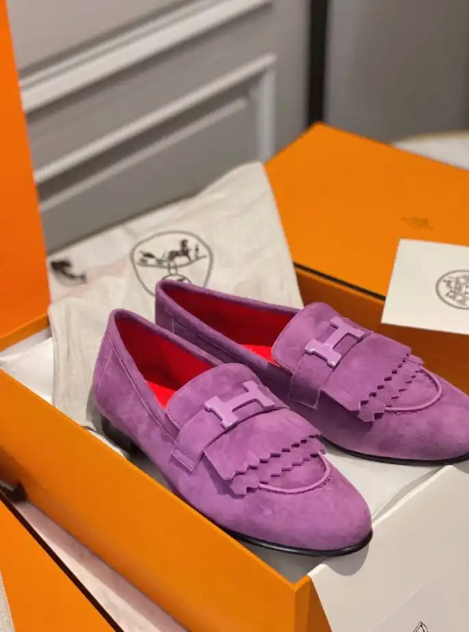 hype Hermes Leather Shoes