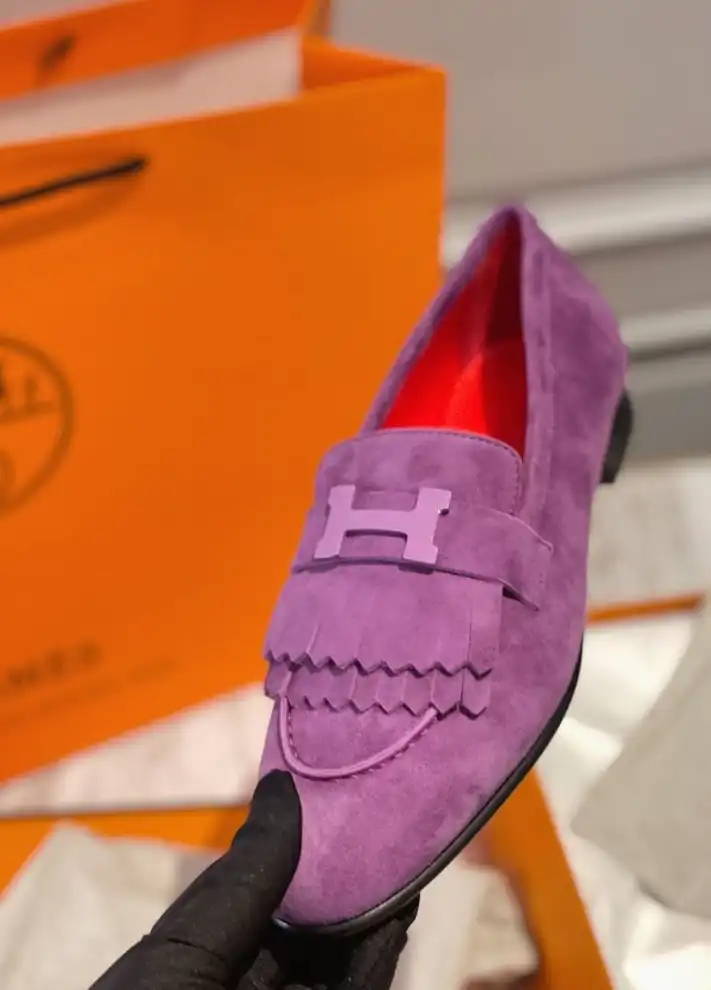 hype Hermes Leather Shoes